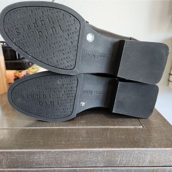 Gianni Bini jeweled black loafers - Picture 4 of 8